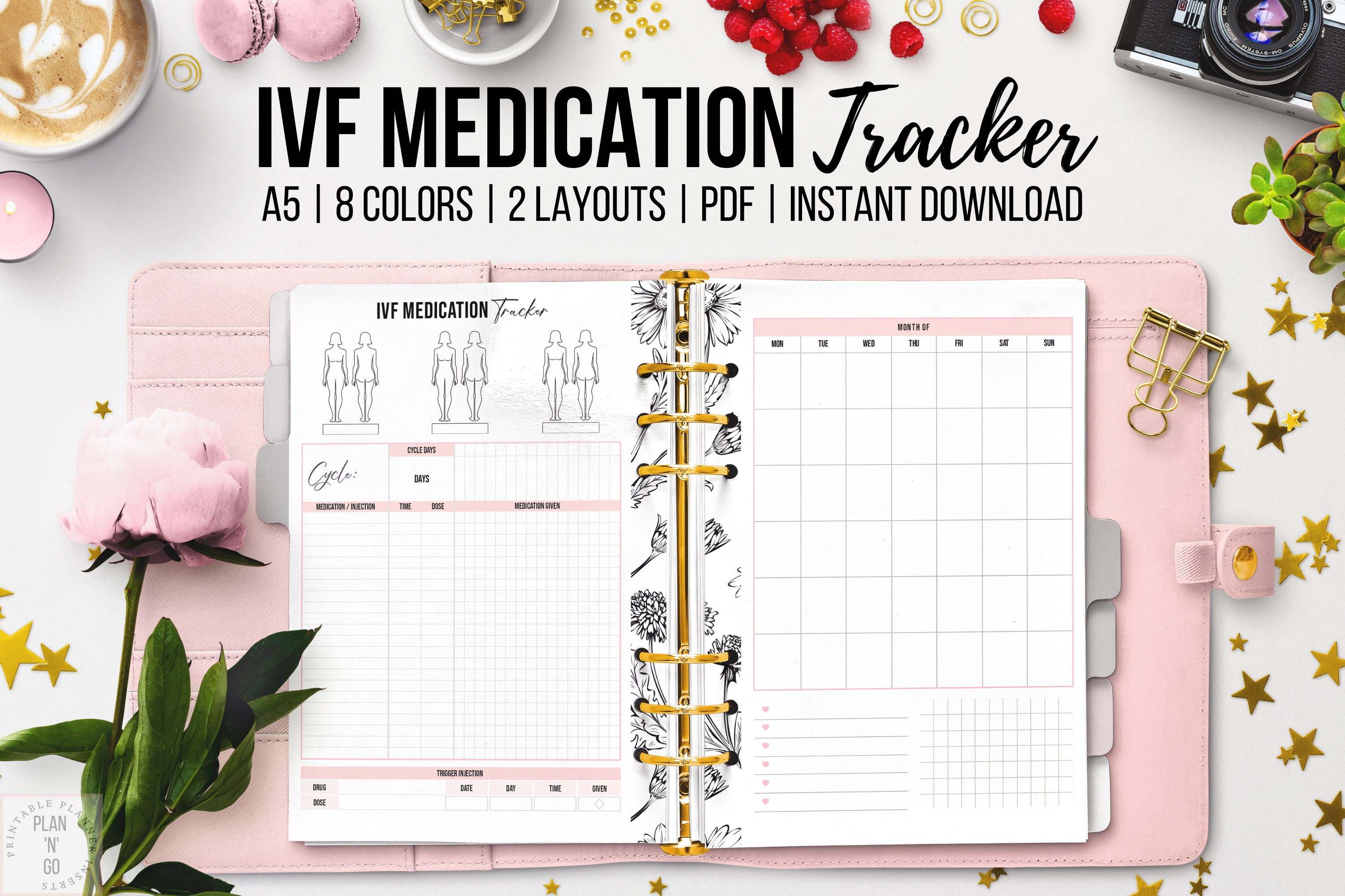 IVF Medication Tracker Printable IUI Medication Infertility - Etsy