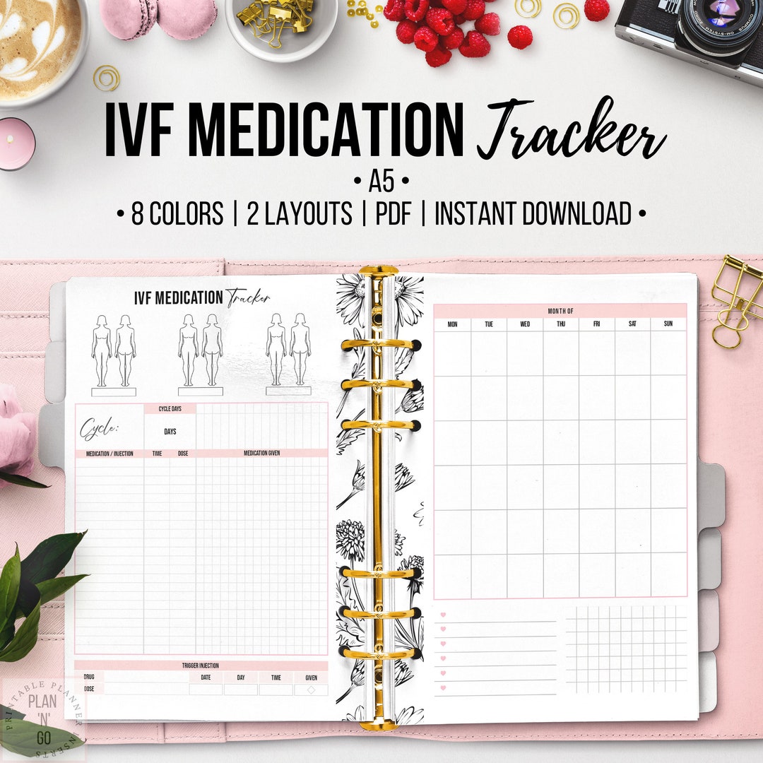 IVF Medication Tracker Printable IUI Medication Infertility - Etsy