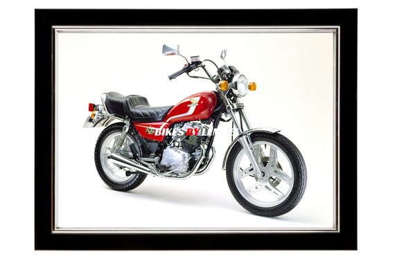 Honda 250t La Custom 1981 Motorbike Gifts Motorcycle Poster Etsy