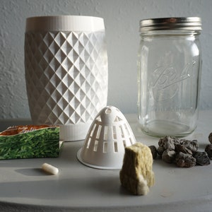 Hydroponics Kratky complete kit for kitchen indoor herb garden mason jar gift for plant lover