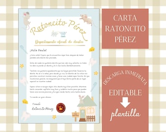 EDITABLE Tooth Fairy Letter, Personalized Tooth Loss, Tooth Fairy PDF Template, First Tooth Letter, Lost Tooth Letter