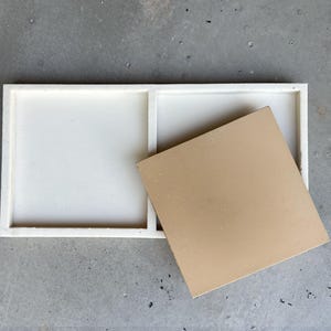 Rubber Mold for 6x6&quot; Square Concrete Tiles, 1/2&quot; Thick Tiles, Cement Tile Mold, DIY Tile Mold, DIY Tiles Custom Molds Available!