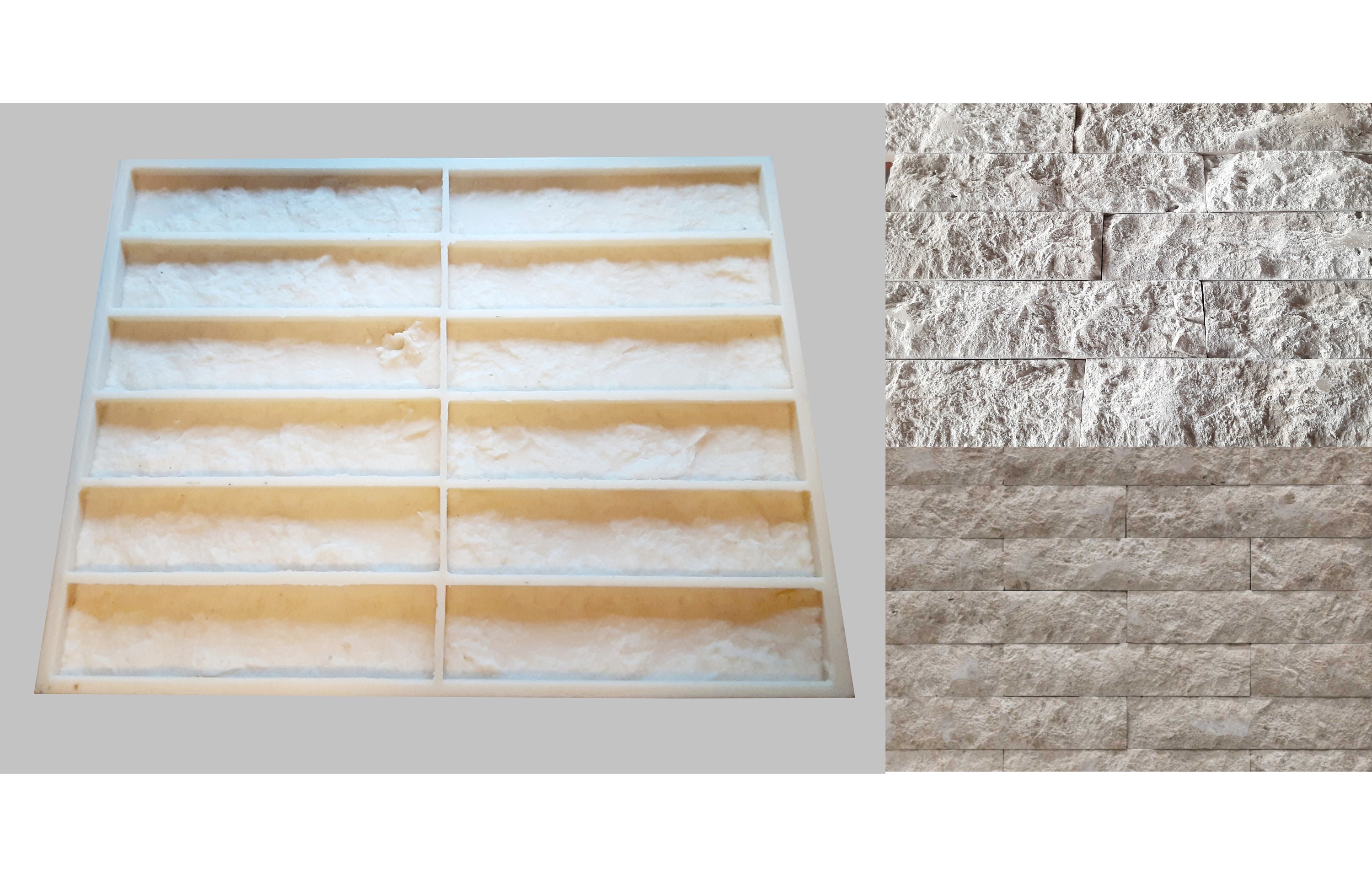 Chiseled Edge Veneer Mold. Stone Veneer Mold Concrete Mold Etsy