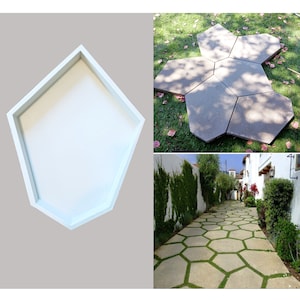 Polygon Smooth Paver Mold, Stepping Stone Mold, Concrete Paver Mold, Hexagon Mold, Custom Mold