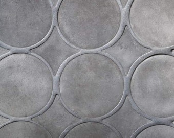 5.5" Belgian Circle Diamond Cement Tile Mold, Concrete mold, Cement Tile Mold.