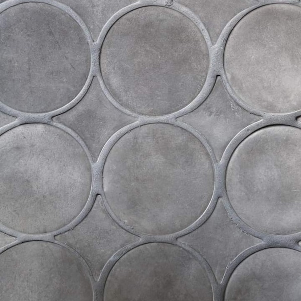 5.5" Belgian Circle Diamond Cement Tile Mold, Concrete mold, Cement Tile Mold.