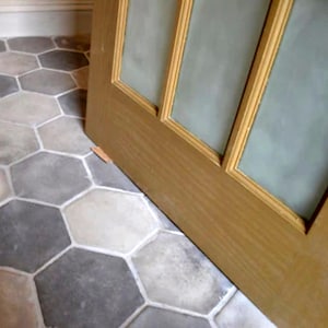 Handcrafted Cement Tiles Sample. Cement floor tile, Cement Tile Backsplash, Cement Tile Bathroom, Terracotta Tile, Earth Tone Tile.