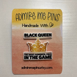 Black Queen Lapel Pins Collectable Pins