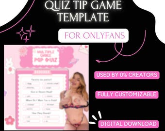 Modelo de jogo de perguntas para campanhas de dicas do Onlyfans para ideias do Onlyfans para dicas em sites de fãs Roda de camgirl Rodas pré-fabricadas para fansly