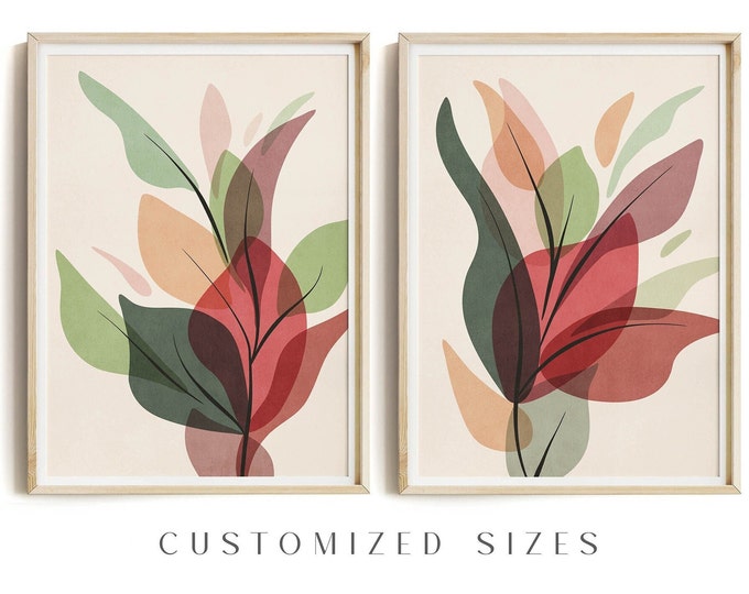 Quirky Botanical Garden Digitally Printed on Ananya Silk