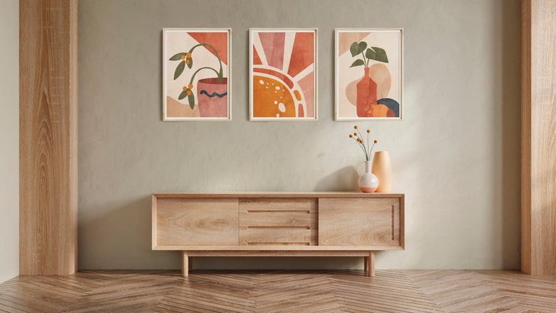 Neutral earth tones are perfect for any interior, so the digital print would make a great wall decor for any home.