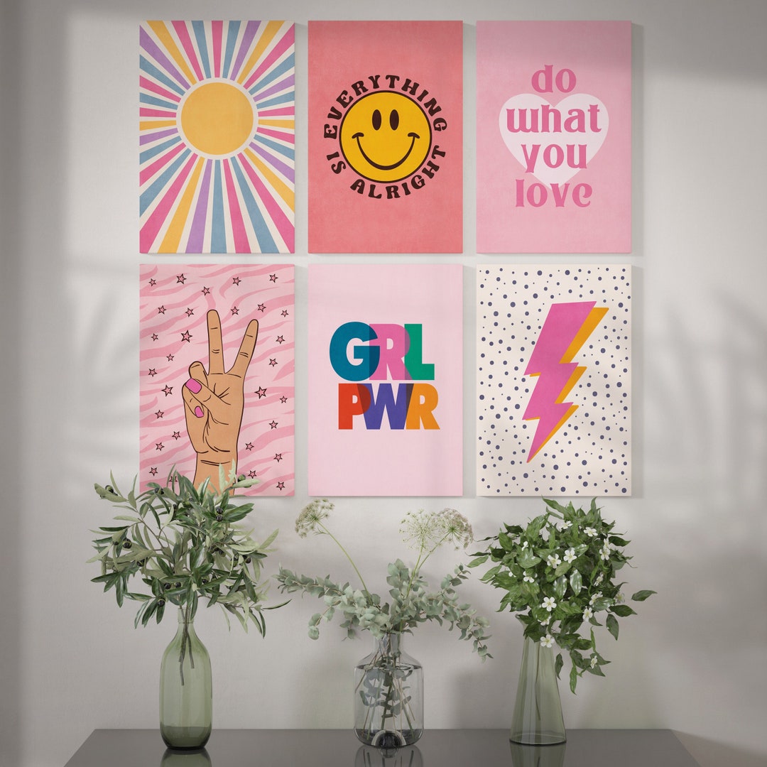 Dorm Decor for College Girls, Wall Decor Over the Bed for Girls