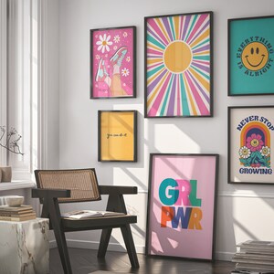 Trendy posters is modern neutral printable wall decor for the dorm room, teen room, bedroom, living room, bathroom etc.