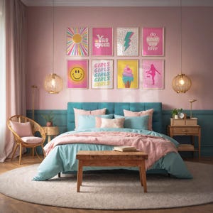 Digital art print for canvas printing, perfect modern room decor for teen room, bedroom, dorm room, as well as work space.