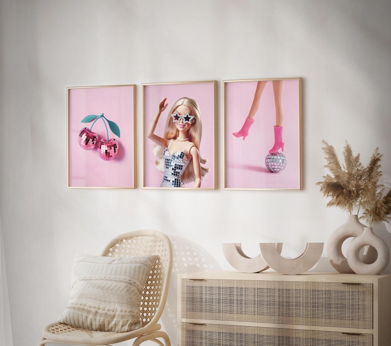 Preppy print set is modern printable room decor for the bedroom, teen room, dorm room etc.