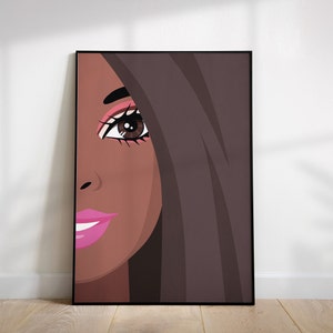 Aesthetic print is modern printable wall decor for the bedroom, teen room, dorm room, bathroom etc.