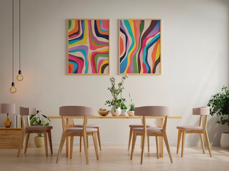 Neutral earth tones are perfect for any interior, so the digital print would make a great wall decor for any home.
