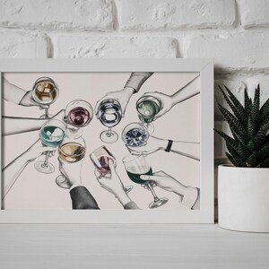 Digital art prints are a quick and easy way to decorate your interior and re-use your frames. Just download and print at any print shop or online print service.