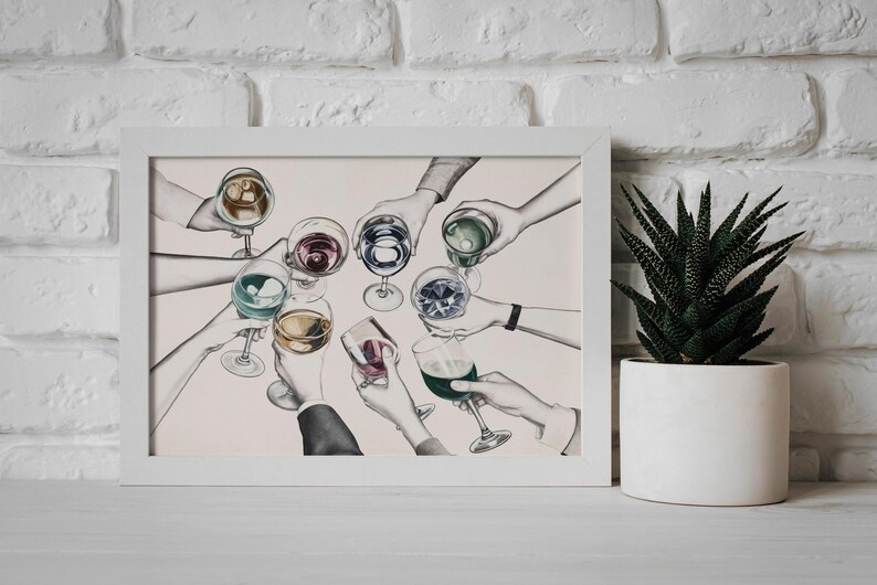 Digital art prints are a quick and easy way to decorate your interior and re-use your frames. Just download and print at any print shop or online print service.