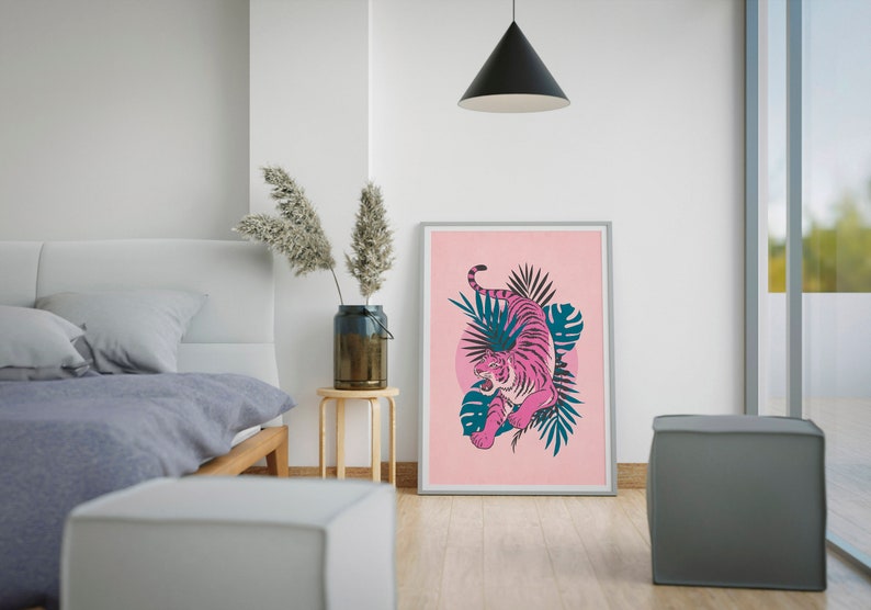 Digital art print is perfect for canvas printing and for printing on other popular materials.