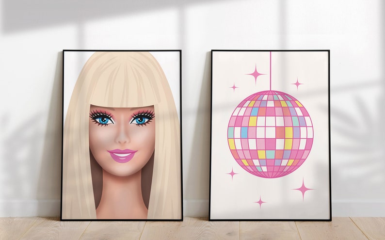 Aesthetic colorful posters is modern printable wall decor for the bedroom, teen room, girl room, dorm etc.
