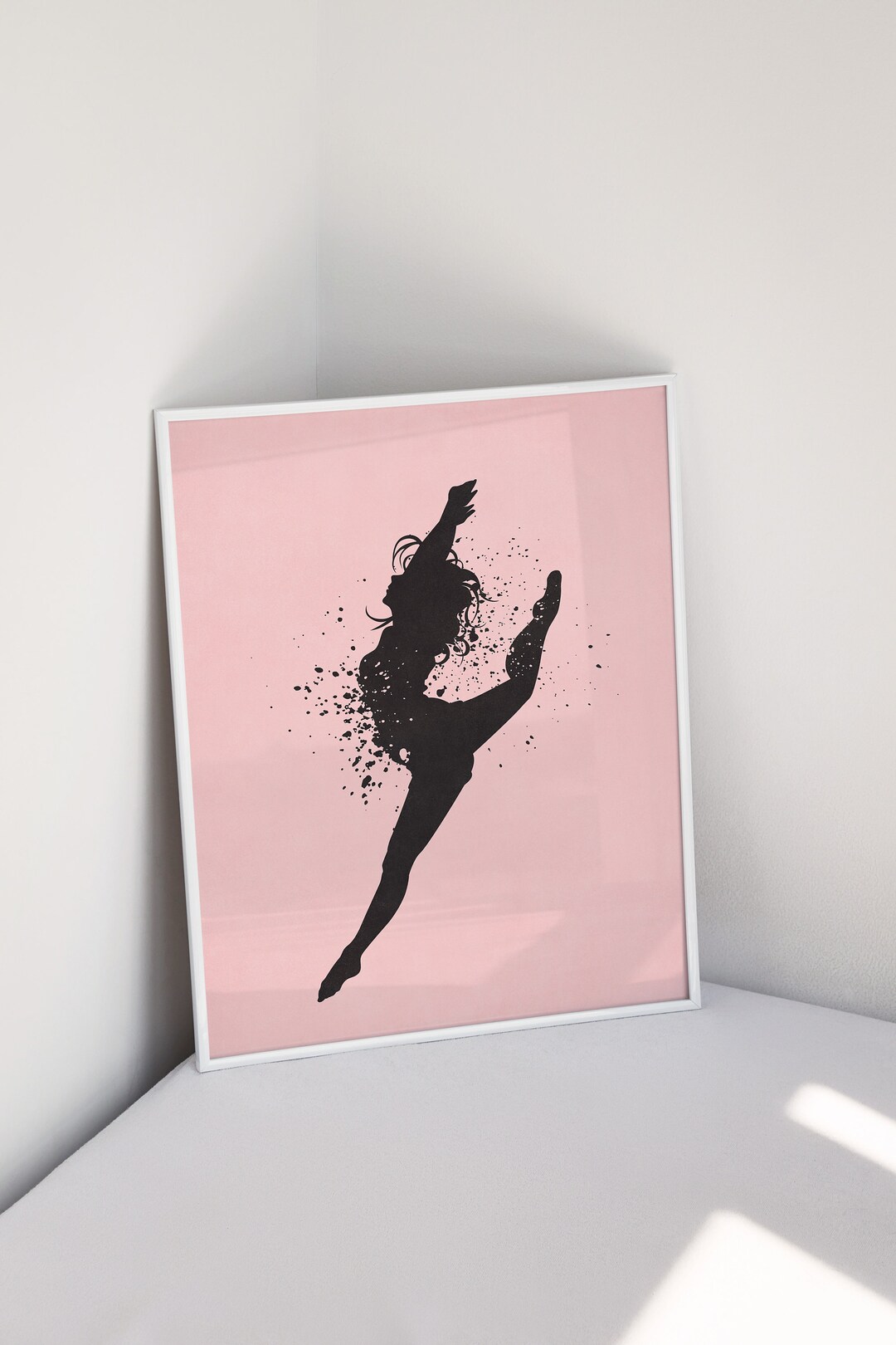 Motivational Poster Digital Print, Dance Art Pink and Black Music Wall ...