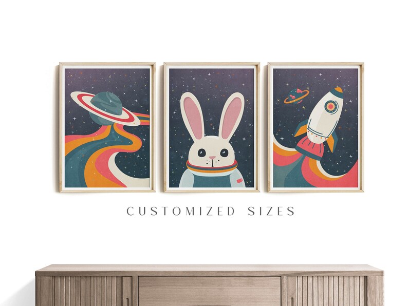 Nursery Wall Art Printable Baby Boy Nursery Wall Decor Set of - Etsy
