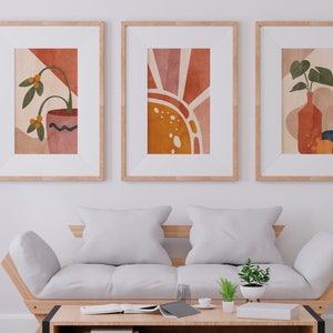 Vertical digital art prints set of 3 in 3x5 ratio with a maximum print size of 61x101 cm.