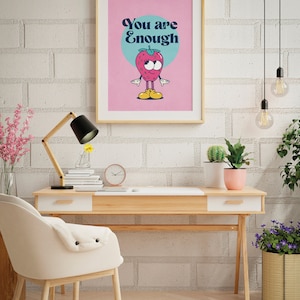 Preppy pink and blue tones will go perfectly with most modern interiors.