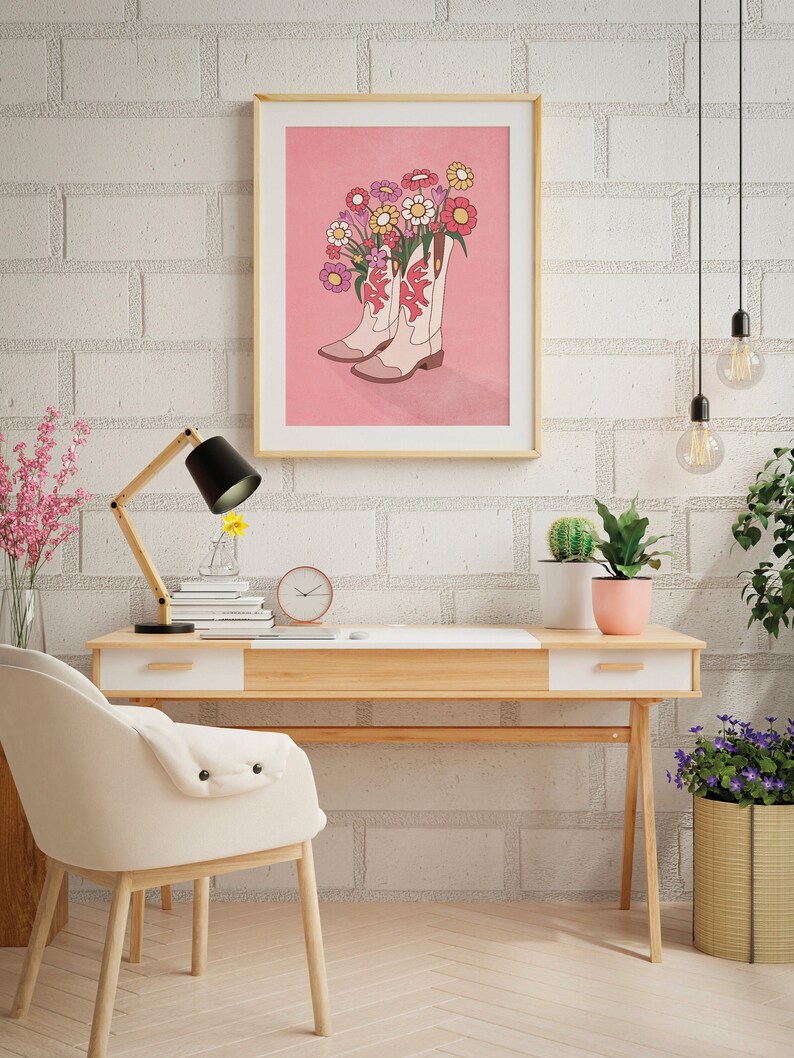 White and blush pink tones will go perfectly with most modern interiors.