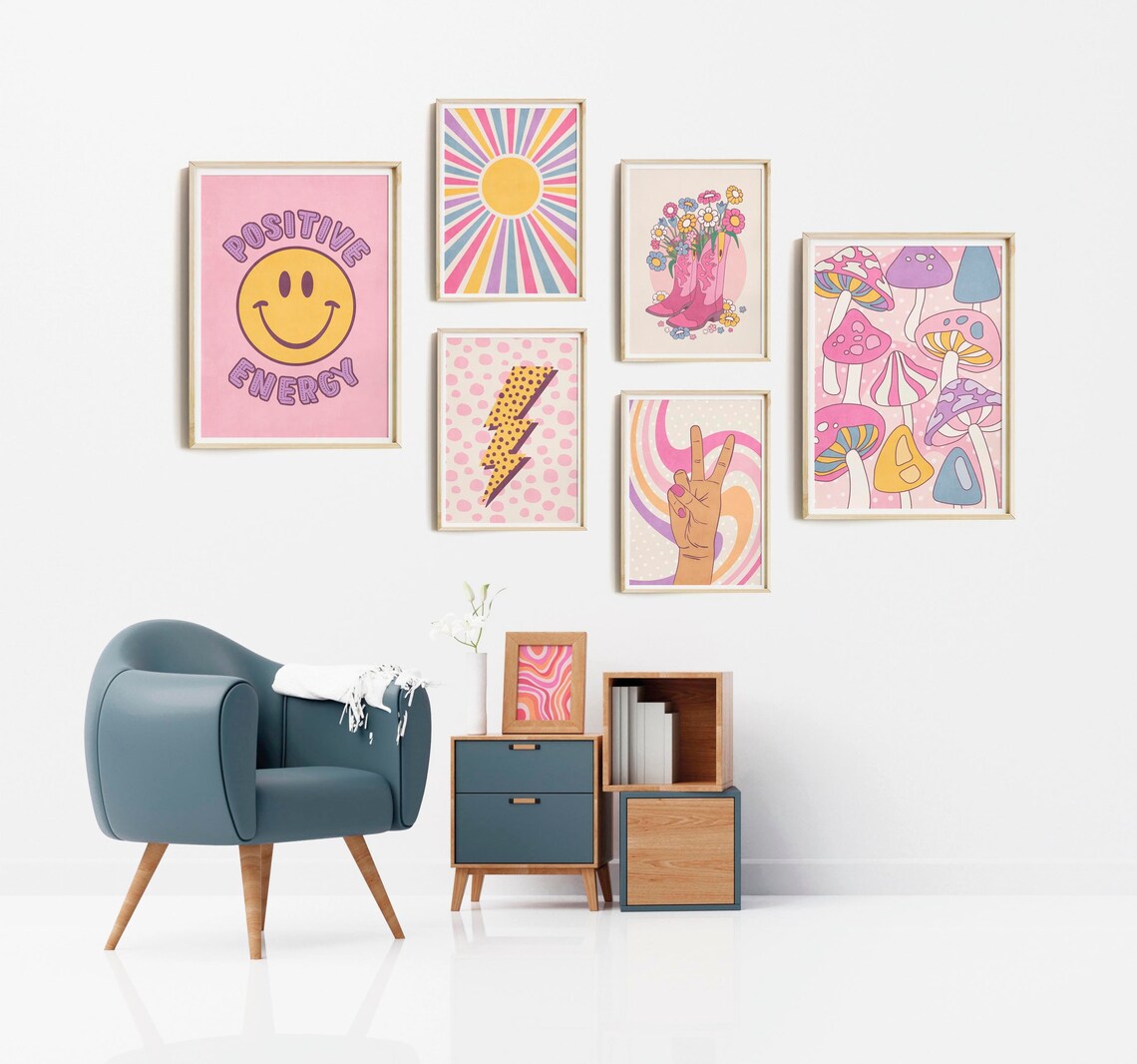 Trendy Wall Art Prints Set of 6 Wall Art Prints Wall Art Etsy