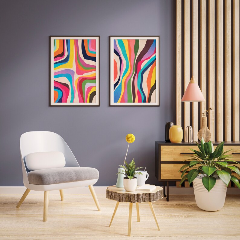 Digital art prints are a quick and easy way to decorate your interior and re-use your frames. Just download and print at any print shop or online print service.