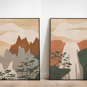 Digital art prints are a quick and easy way to decorate your interior and re-use your frames. Just download and print at any print shop or online print service.