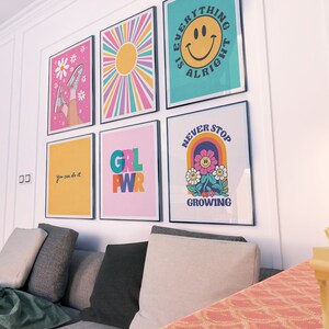 Pink and colorful tones go well with colorful modern interiors and also the print can be a vibrant accent in an interior with midtones.
