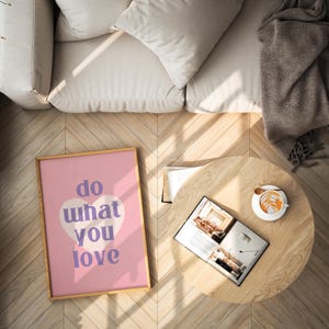 Soft pink and blue tones will go perfectly with most modern interiors.