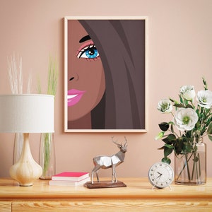 Digital art prints are a quick and easy way to decorate your interior and re-use your frames. Just download and print at any print shop or online print service.