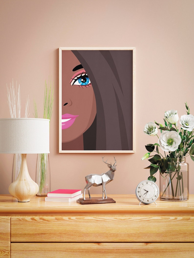 Digital art prints are a quick and easy way to decorate your interior and re-use your frames. Just download and print at any print shop or online print service.