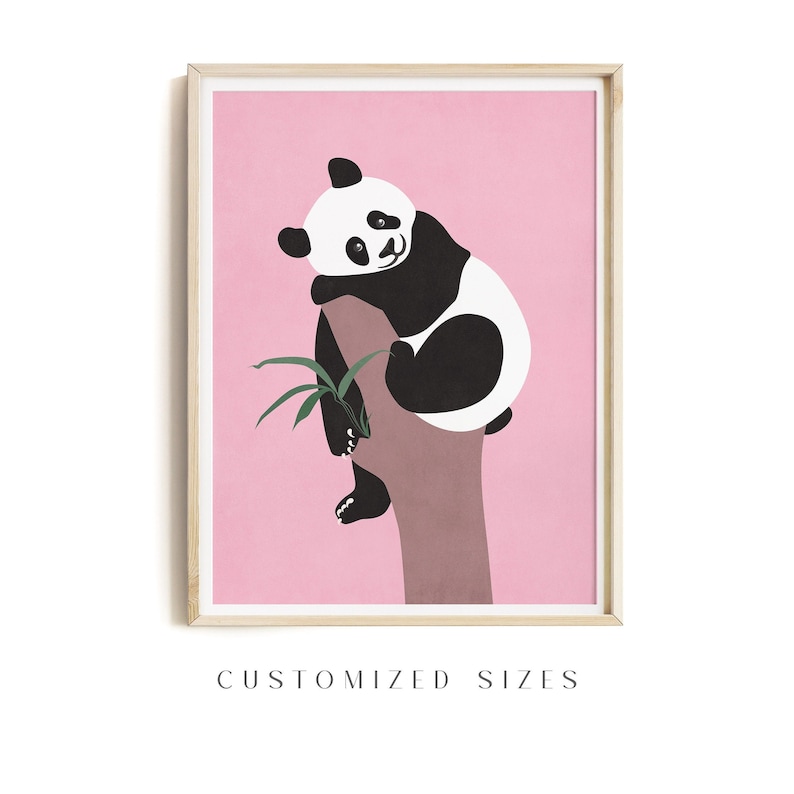 Dopamine decor cute wall art print of high quality in different ratios (custom sizes or colors on request).