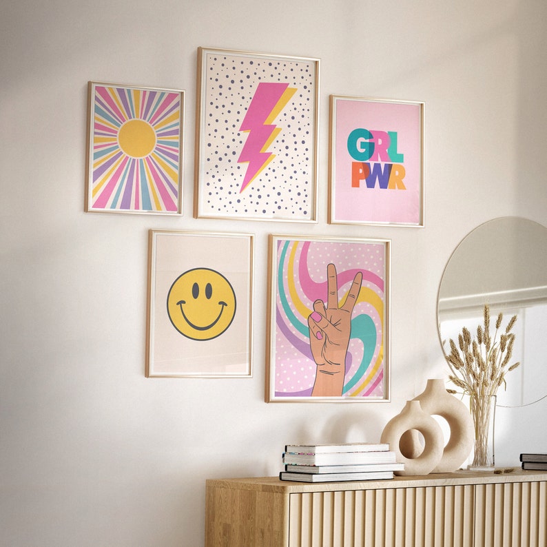 Digital art prints are a quick and easy way to decorate your interior and re-use your frames. Just download and print at any print shop or online print service.