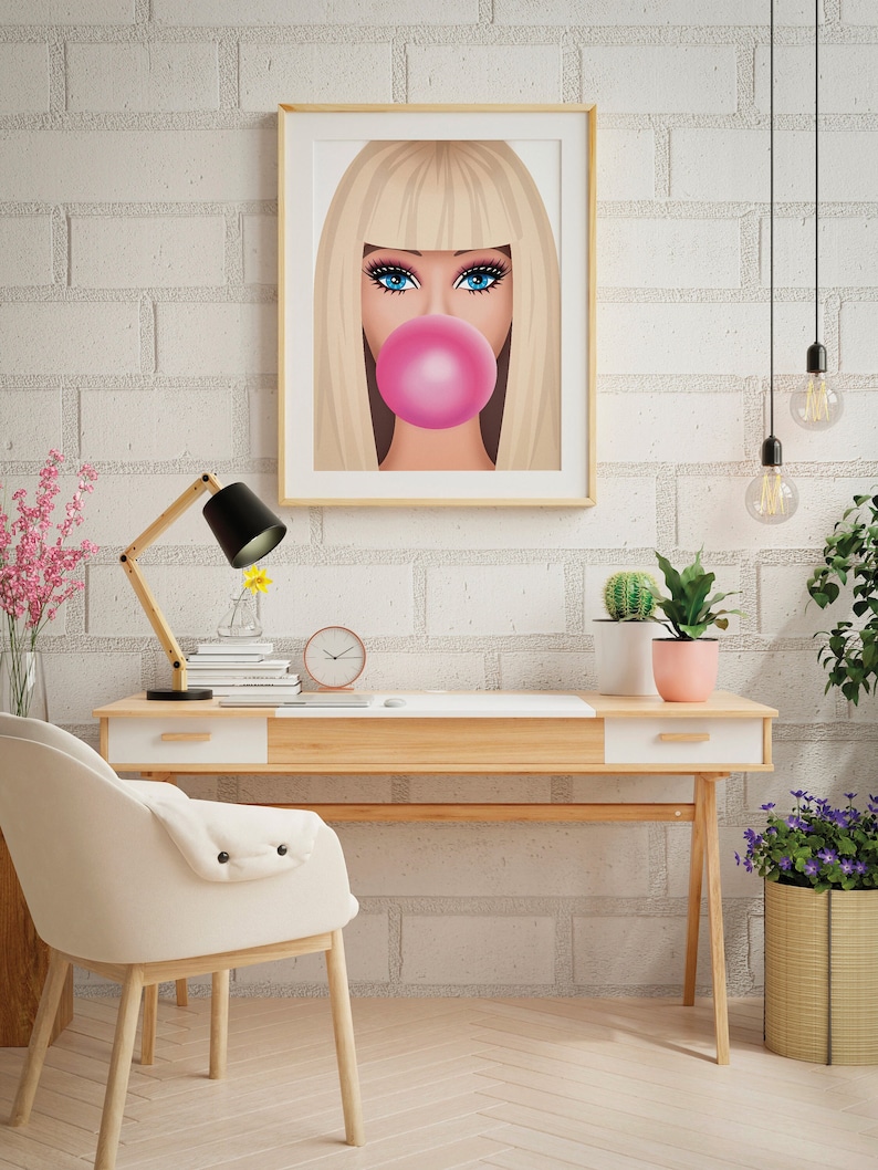 Digital art prints are a quick and easy way to decorate your interior and re-use your frames. Just download and print at any print shop or online print service.