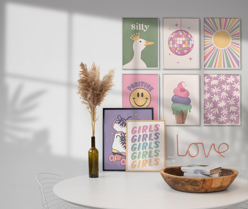 astel Funny poster set is modern  printable wall decor for the bedroom, dorm room, teen room, bathroom etc.