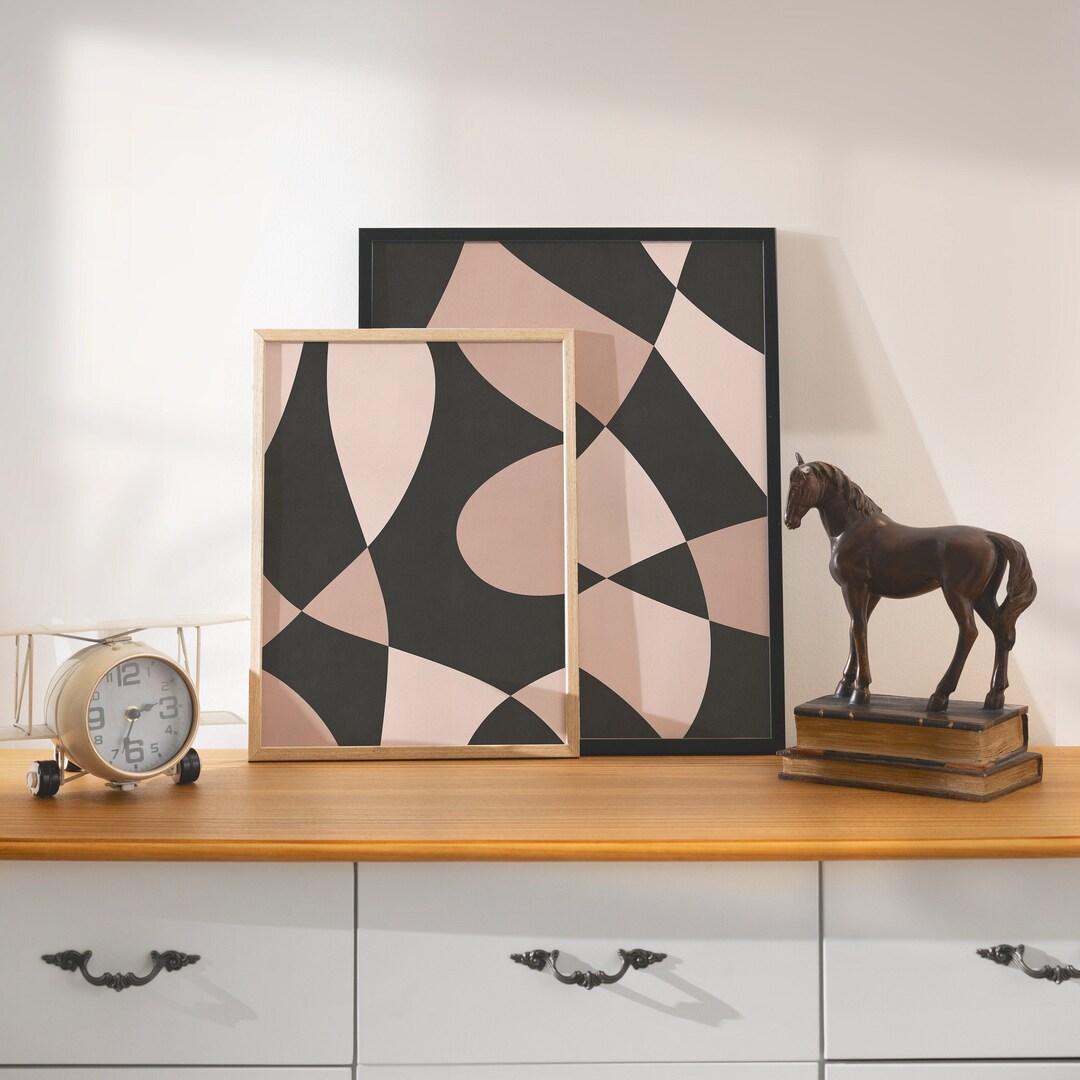 Abstract Living Room Wall Decor Minimal Modern Art, Abstract Wall Art