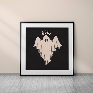 Halloween Wall Decor Printable, Black and White Halloween Decor ...