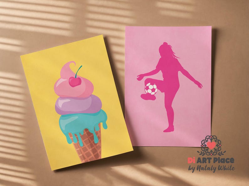 Digital art print is perfect for canvas printing and for printing on other popular materials.