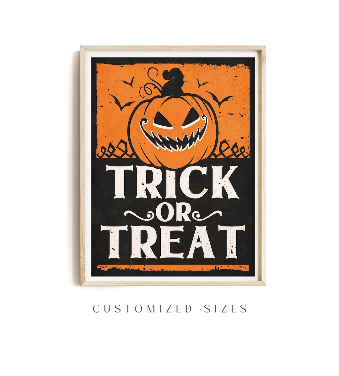 Halloween Druck Download Gruselige Wand Kunst Süßes oder - Etsy.de