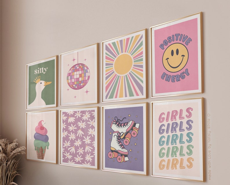 Digital art prints are a quick and easy way to decorate your interior and re-use your frames. Just download and print at any print shop or online print service.
