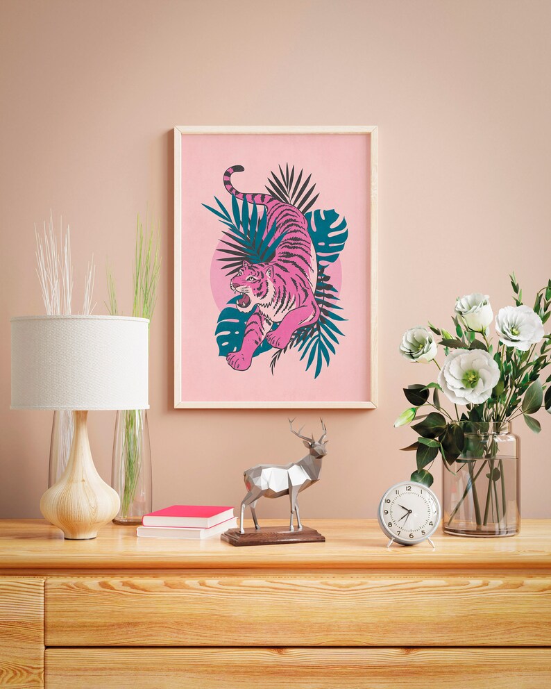 Digital art prints are a quick and easy way to decorate your interior and re-use your frames. Just download and print at any print shop or online print service.