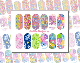 Care Bears  - Nail Art - Waterslide Decals