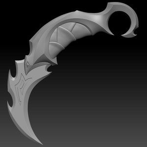 Valorant Reaver Karambit .stl | 3D model | 3D print | Printable