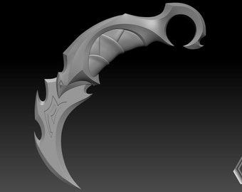 Valorant Reaver Karambit .stl | 3D model | 3D print | Printable